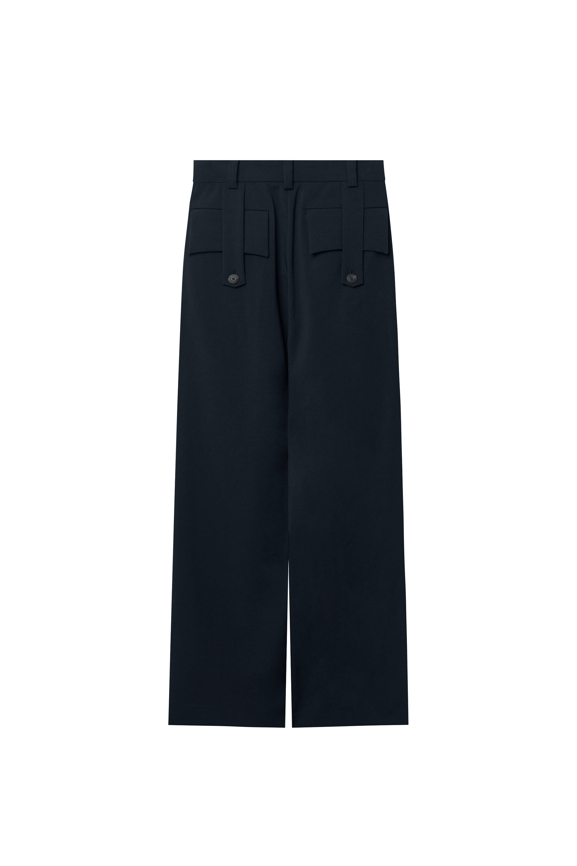 LETTER POCKET WIDE TROUSERS navy